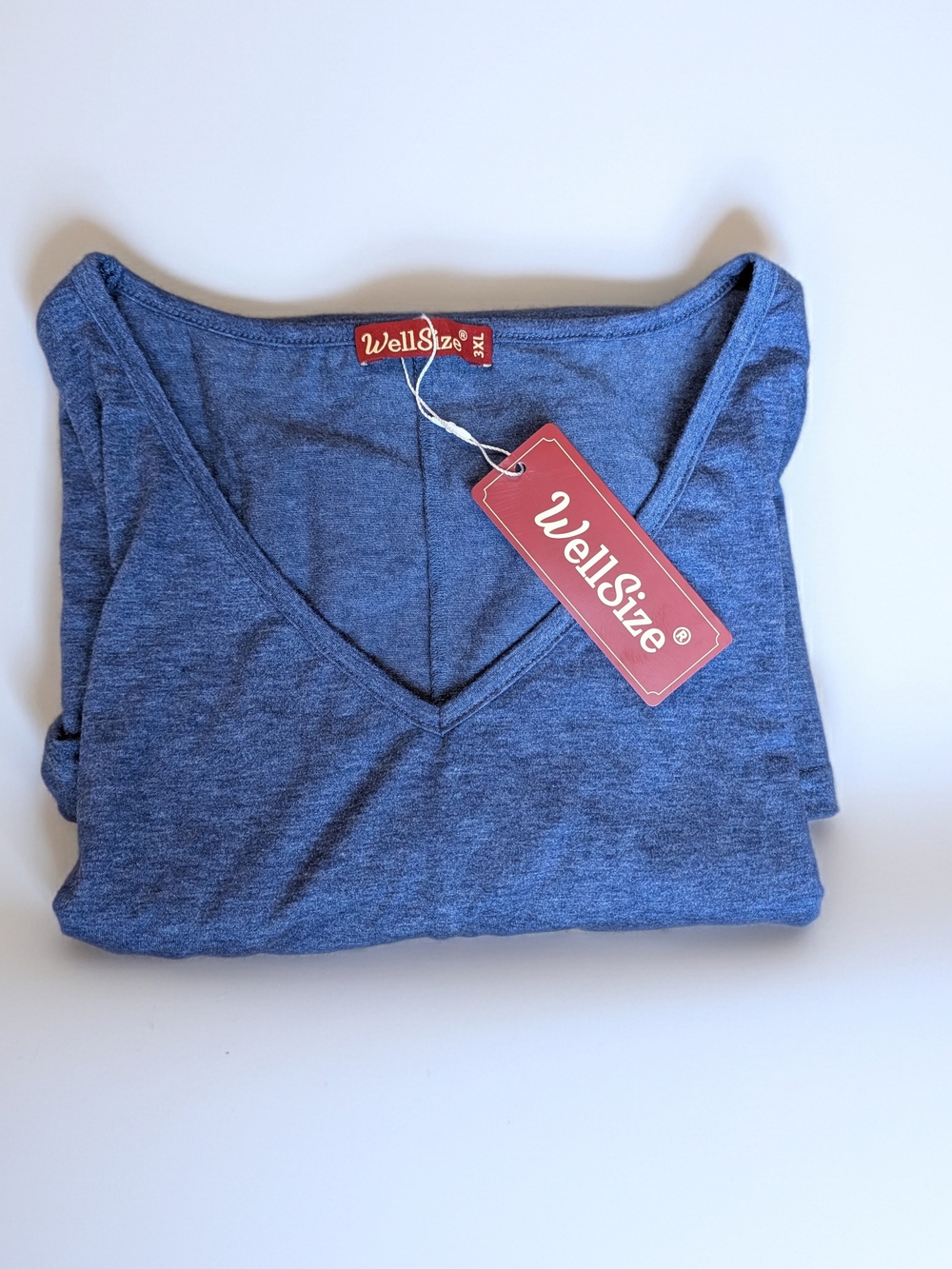 Women's Blue V-Neck Tank Top